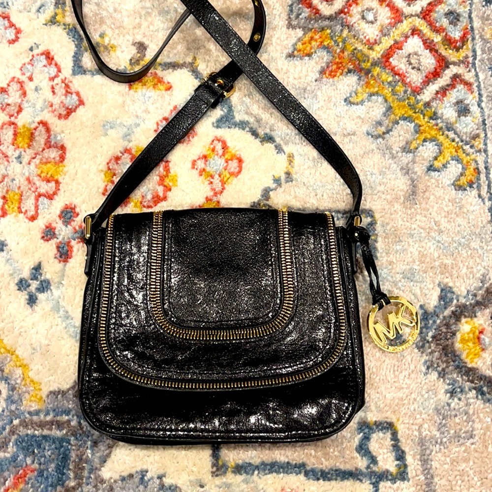 Brand new Michael Kors black leather bag